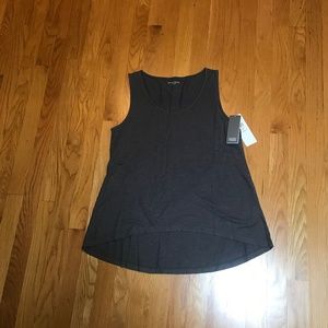 EILEEN FISHER GRAY U-NECK TANK, SIZE SMALL